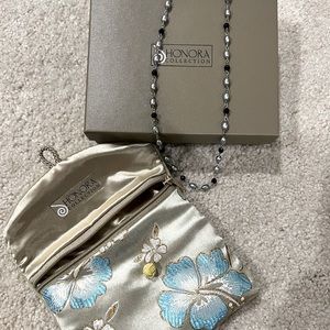 Authentic Honora Collection Sterling Silver and Pearl Necklace. 18 inches